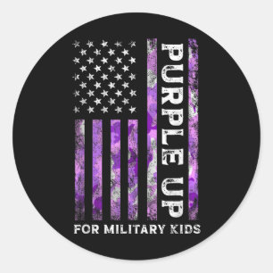 Adesivo Roxo Para Crianças Militares E Criança Militar Da