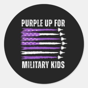 Adesivo Roxo Para Crianças Militares E Criança Militar Da 