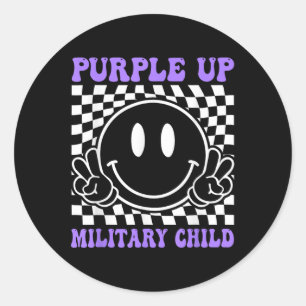 Adesivo Roxo Para Crianças Militares Filho Militar