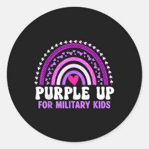 Adesivo Roxo Para Crianças Militares Filho Militar Mês R