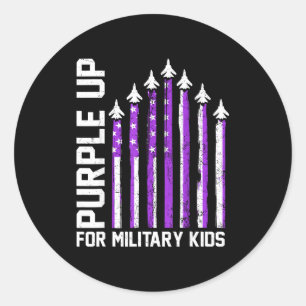 Adesivo Roxo para crianças militares toddler mulheres meni