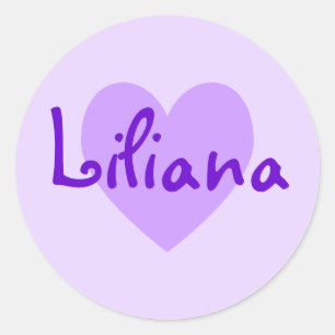 Adesivo Roxo Personalizável Coração Lavanda