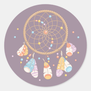Adesivo Roxo tribal do bebê de Dreamcatcher Boho