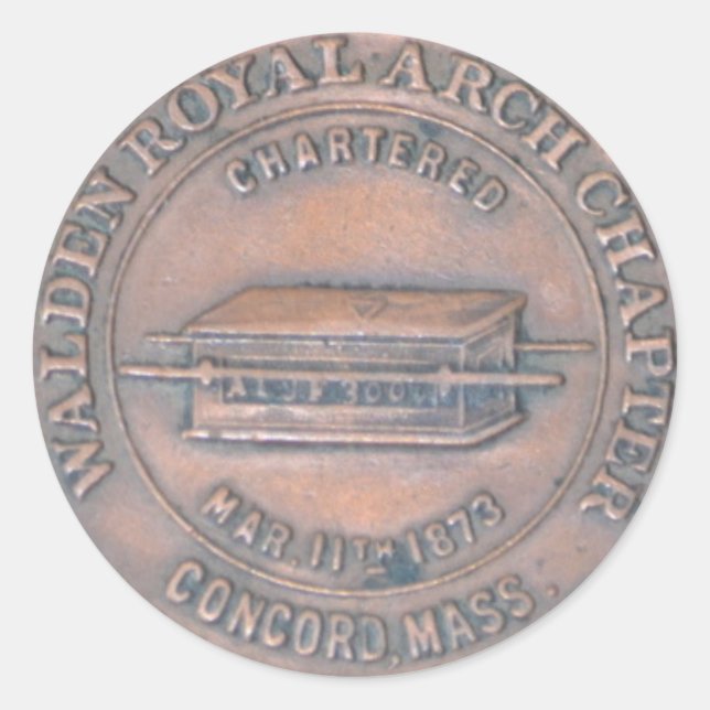 Adesivo Royal Arch Masonic Penny Sticker (Frente)