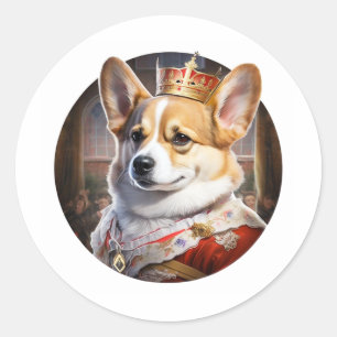 Adesivo Royal Corgi Dog Stickers
