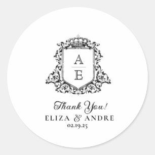 Adesivo Royal Crest Emblem Monograma