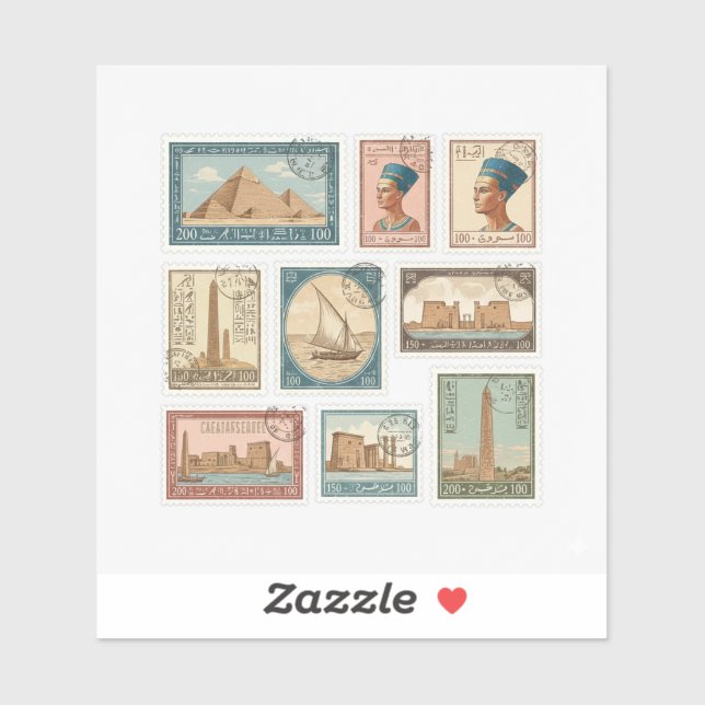 Adesivo Royal Egypt Stamp Collection (Folha)