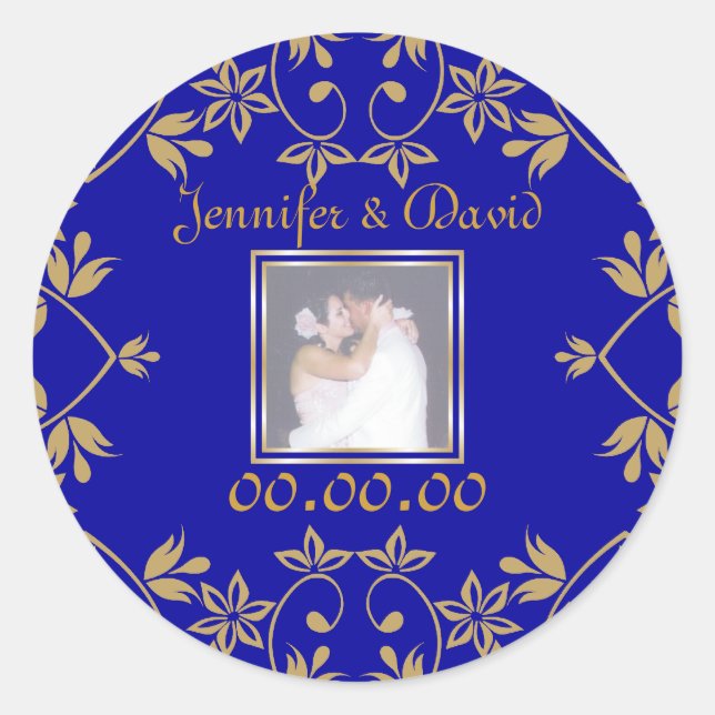 Adesivo Royal Save The Date Stickers (Frente)