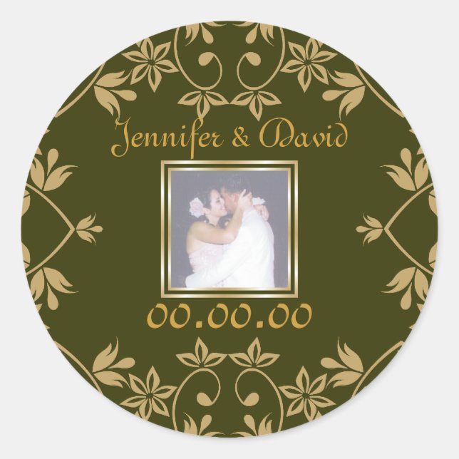 Adesivo Royal Save The Date Stickers (Frente)