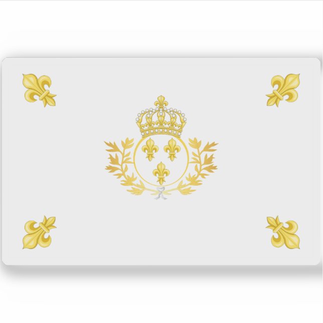 Adesivo Royal Standard Flag da França (1814-1830) (Frente)