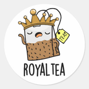 Adesivo Royal tea Funny Tea Pun