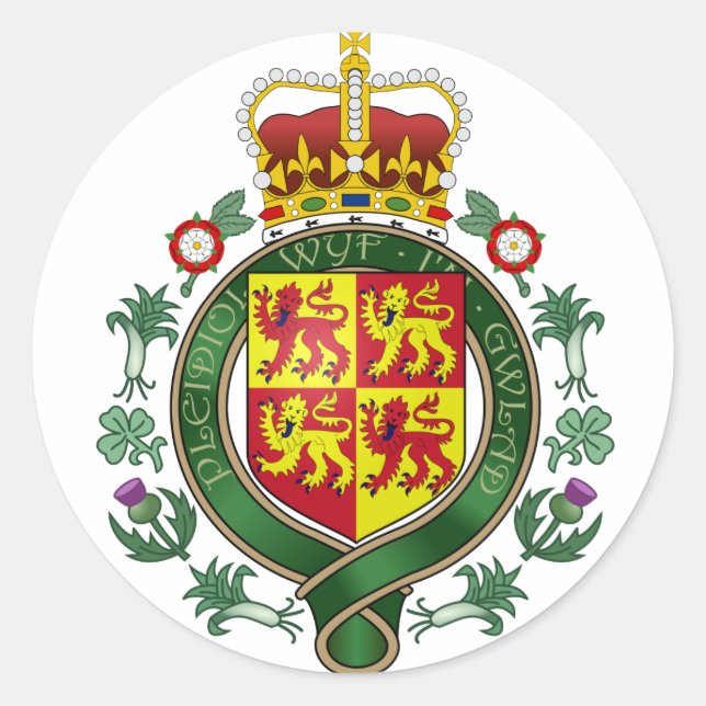 Adesivo Royal Wales - Casaco Oficial das Armas - Símbolo H (Frente)
