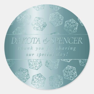 Adesivo RPG Luxe Aqua Fantasy Tabletop Gamer Personaliza