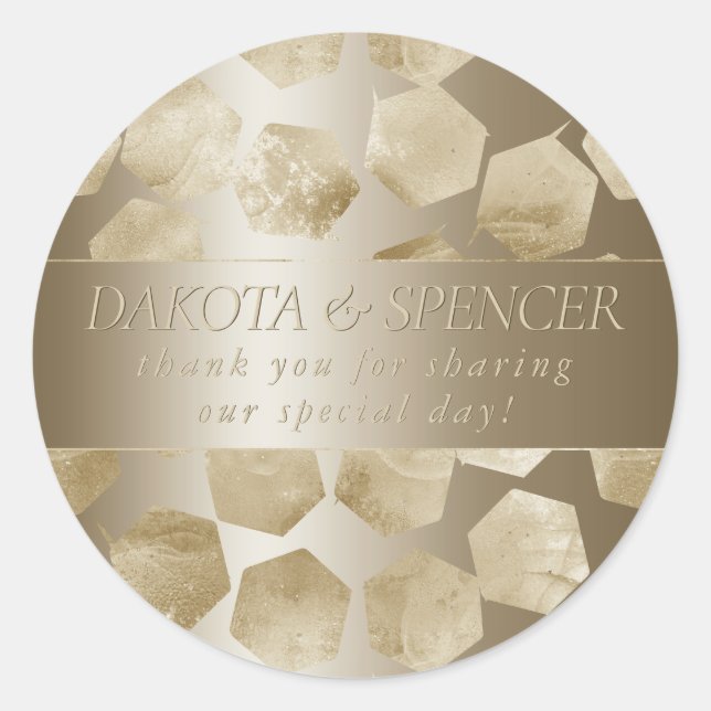 Adesivo RPG Luxe | Tabletop Gamer Dice de Fantasia Dourada (Frente)