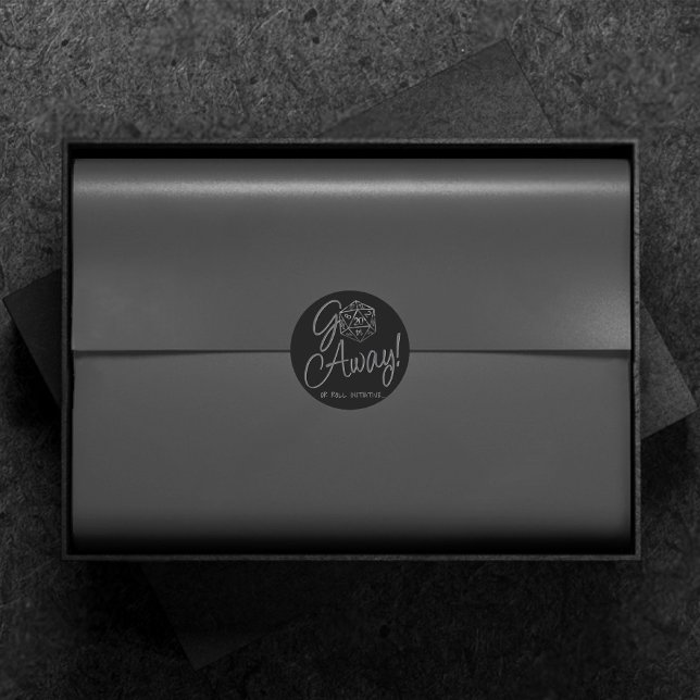 Adesivo RPG Sair | Tabletop Retro Gamer de Fantasia Clássi (Criador carregado)