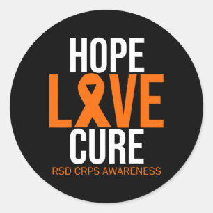 Adesivo Rsd Crps Consciência Esperança Amor Cura Combate L