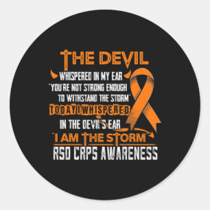 Adesivo Rsd Crps Consciência Eu Sou O Diabo Da Tempestade