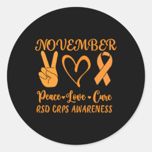 Adesivo Rsd Crps Consciência Mês de Novembro Paz Cura do A