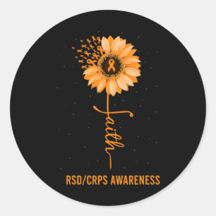 Adesivo Rsd Crps Sensibiliza Fé Daisth Flower Ribbon
