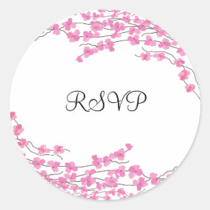 Adesivo RSVP de Blossomas Rosa