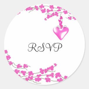 Adesivo RSVP de Blossomas Rosa