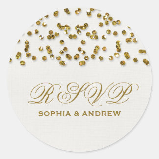 Adesivo RSVP do Glamor Glitter Confetti