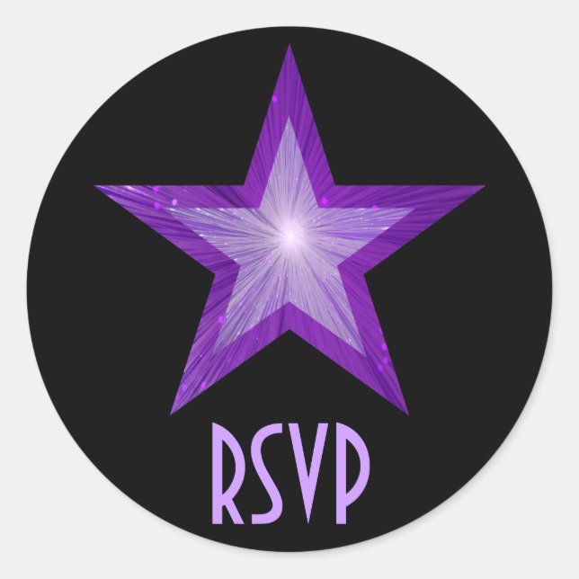 Adesivo RSVP RSVP Roxo preto (Frente)