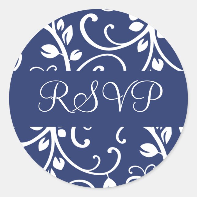 Adesivo RSVP Vinha Floral Envelope Vinheira Vinheira Vinhe (Frente)