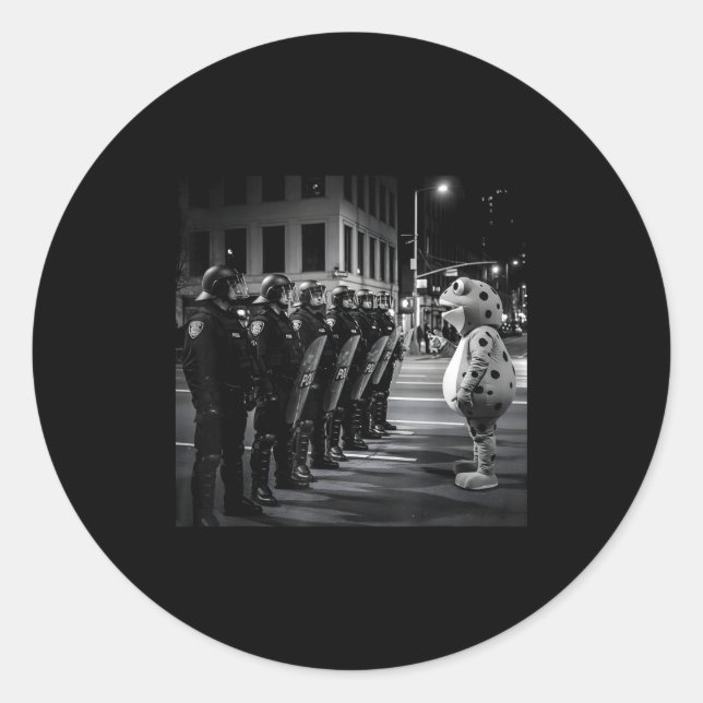 Adesivo Rtland Frog Protest Meme Frog Viral For Men Women  (Frente)