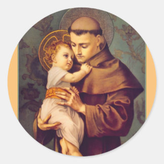 Adesivo Rua. Anthony de Pádua com Jesus Bebê