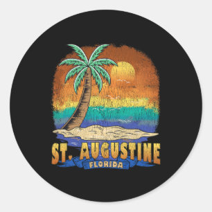 Adesivo Rua Augustine Florida Vintage afligiu Souvenir