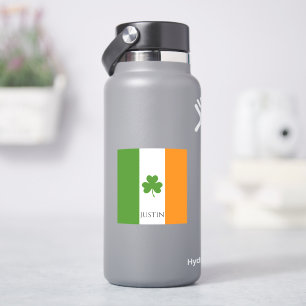 Adesivo Rua: bandeira irlandesa de Patrick w Shamrock Pe