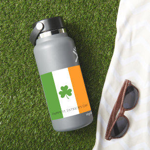 Adesivo Rua: bandeira irlandesa de Patrick w Shamrock Pe