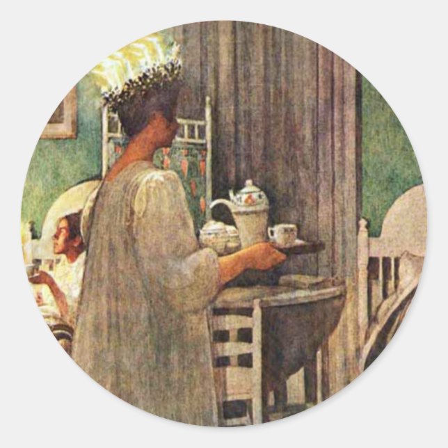 Adesivo Rua Carl Larsson. Natal para Lúcia na Suecia (Frente)