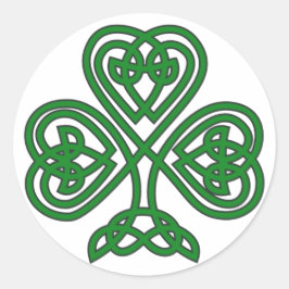 Adesivo Rua Celtic Irish Shamrock.