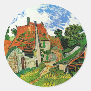 Adesivo Rua da Aldeia em Auvers de Vincent Van Gogh