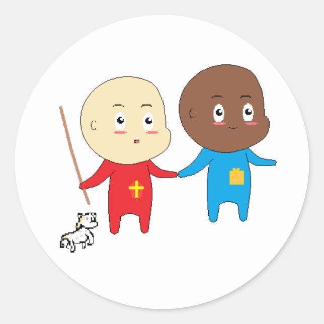 Adesivo Rua de Crianças de Arte, Nicholas Sinterklaas (Frente)