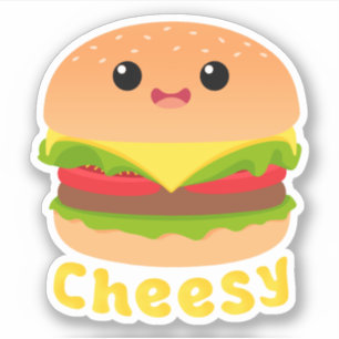 Adesivo Rua de sanduíche de queijo Burger Burger Burger C