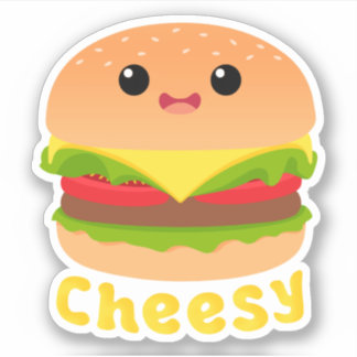 Adesivo Rua de sanduíche de queijo Burger Burger Burger Ch