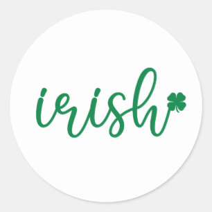 Adesivo Rua de Shamrock irlandês. Dia de Patrick