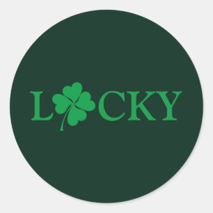Adesivo Rua de Shamrock, Lucky Green Clover.