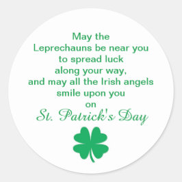 Adesivo Rua, dia de Patrick, Bênção Irlandesa por Boa Sort