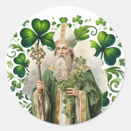 Adesivo Rua. Dia de Patricks Verde Irlandês Shamrocks Reli