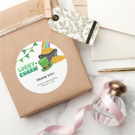 Adesivo Rua do Charm Shamrock, Chá de fraldas do Dia de Pa