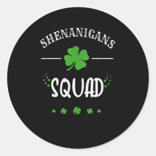 Adesivo Rua do Esquadrão Shenanigan Patrick Day Gnomos Org