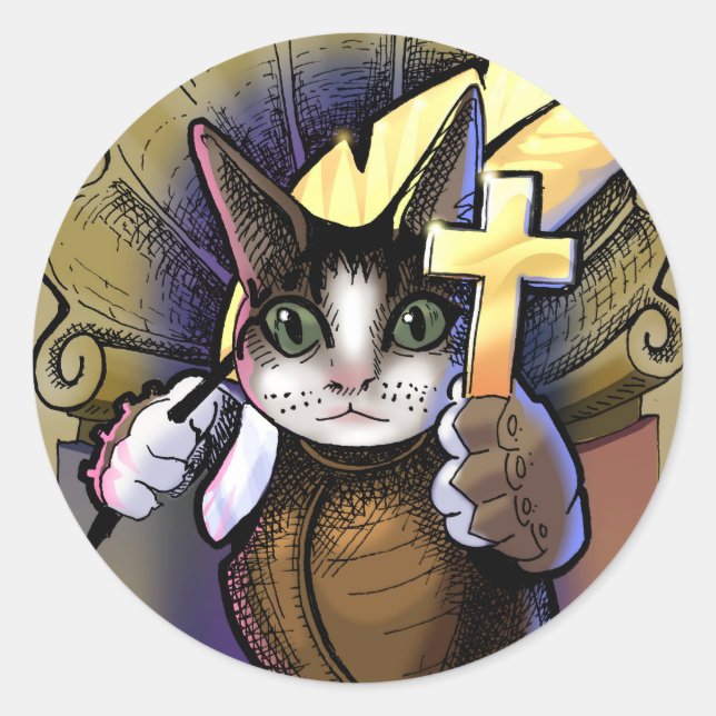 Adesivo Rua, excesso, santo de resoluções rápidas. (Frente)