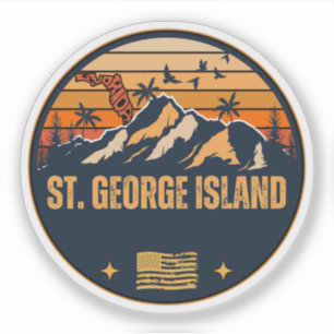 Adesivo Rua, George Island, Flórida