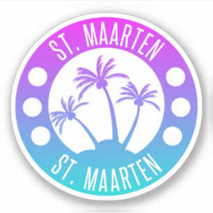 Adesivo Rua. Gradiente Azul Maarten Sint Martin