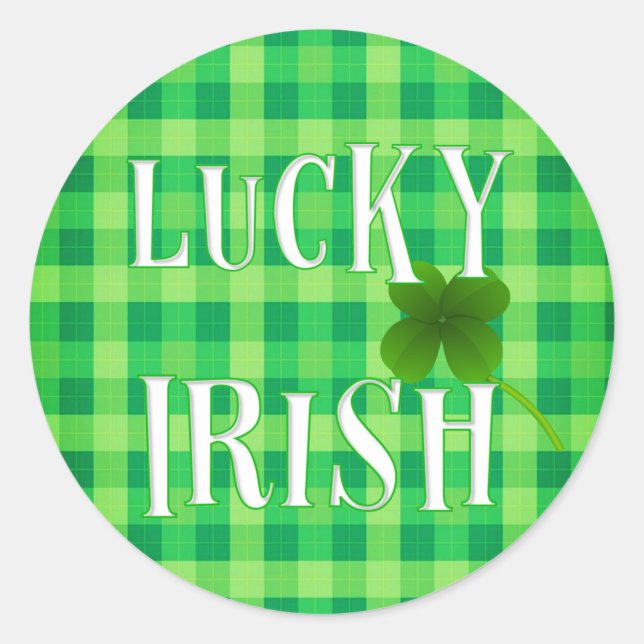 Adesivo Rua IRLANDESA, SORTE Aestética Personalizada. (Frente)
