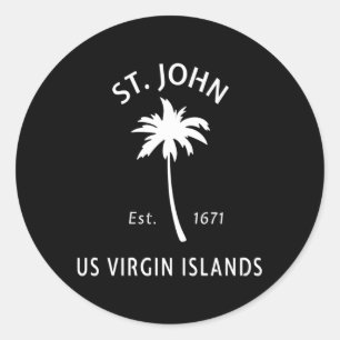 Adesivo Rua John Usvi Beach Palm Tree Novelty